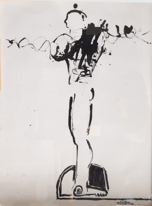 Le Poids du vide III, 2019, encre sur papier, 40 x 29,5 cm, 450€